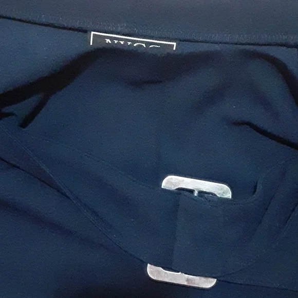 Navy High Waist Shorts - Picture 7 of 8